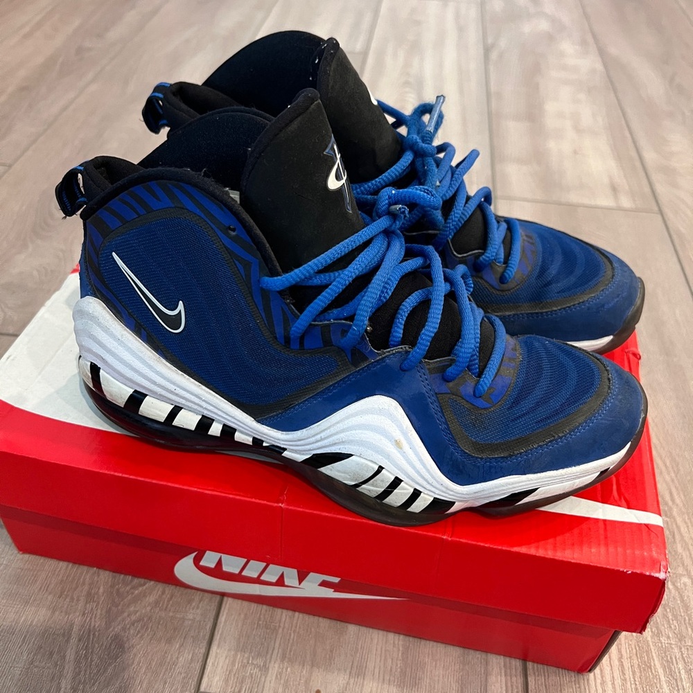 Nike Penny 5 V Blue and Black Sneakers